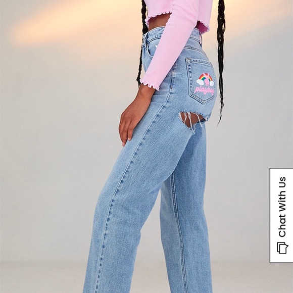 PACSUN PLAYBOY JEANS SIZE 24 - Picture 13 of 15